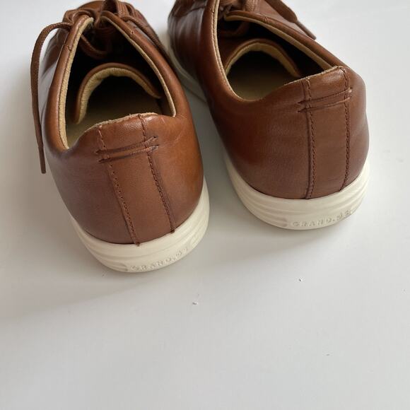Cole Haan Grand OS Men's Sz 10 Brown Leather Lace Up Shoes Sneaker Casual EUC - Picture 4 of 10